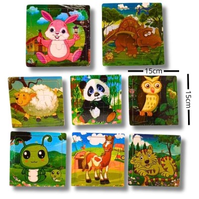 Puzzle de Triplay Resistente (15x15 cm)