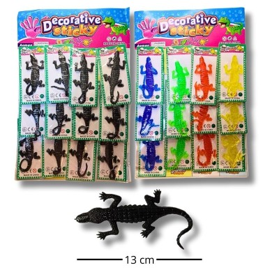 Juguete Pegajoso en Forma de Cocodrilo – Set de 12