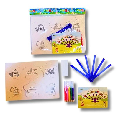 Set de 12 Abanicos Infantiles para Pintar