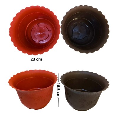 Maceta con estampado de florecilla pequeña