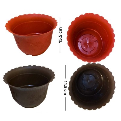 Maceta con estampado de florecilla pequeña