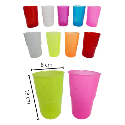 vasos de colores