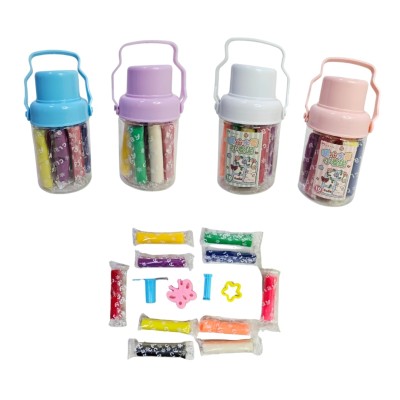 plastilina en barra y moldes