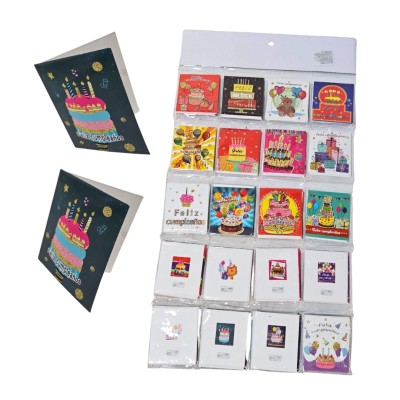 Exibidor con tarjeta de cumpleaños