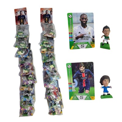 tira de juguetes futbolistas
