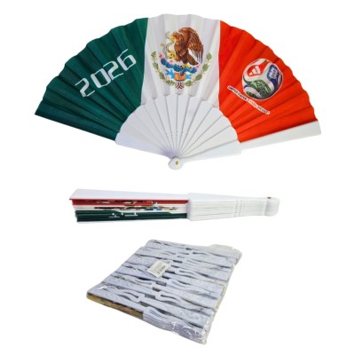 abanico diseño tricolor