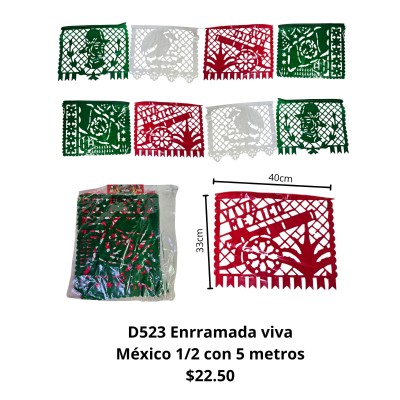 enramada viva mexico 5 mtrs