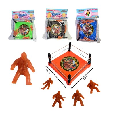 ring con luchadores