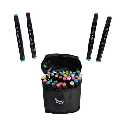 Set de 24 Marcadores Touch con Estuche Negro
